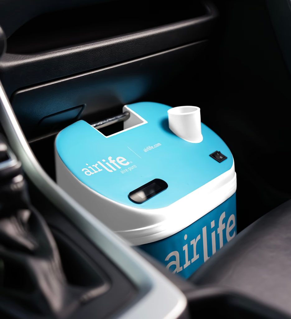 Equipo Airlife instalado en un vehículo